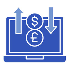 Online Trading  Icon Set Multiple Style Collection