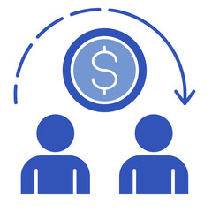 Peer-To-Peer Payment  Icon Set Multiple Style Collection