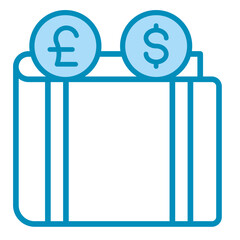 Currency Wallet  Icon Set Multiple Style Collection