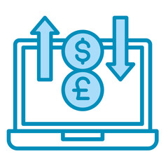 Online Trading  Icon Set Multiple Style Collection