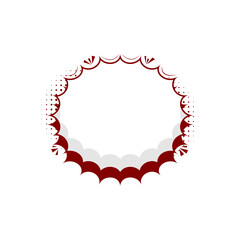 Retro Speech Bubble with Shadow and Halftone Pattern Pop Art Style Communication Design