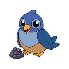 Cute Chubby Christmas Bird