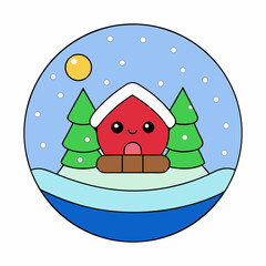 Snow Globe Christmas House