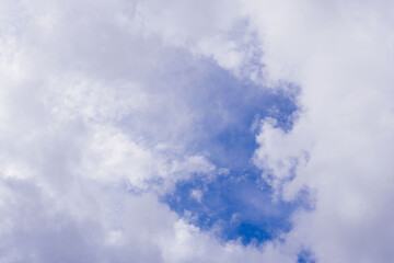 秋の空　見上げた青空と雲04