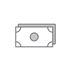 Obraz premium Money Icon Displayed on Currency in a Clean Environment for Business Use