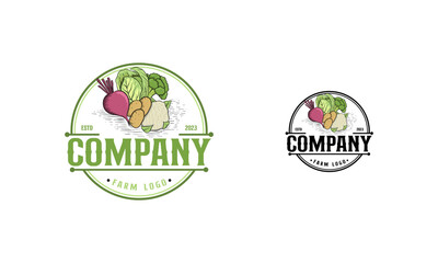 Organic Fresh Product. Vector logo.Farm Fresh badge illustration. Organic product sticker. Farmers Market emblem