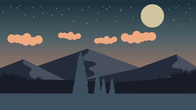 animated cartoon background. looped animation