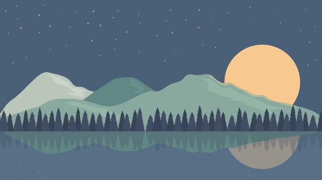 animated cartoon background. looped animation