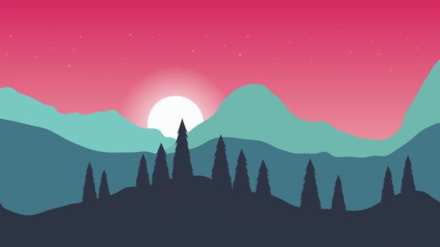 animated cartoon background. looped animation