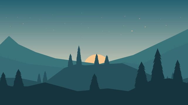 animated cartoon background. looped animation