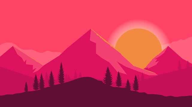 animated cartoon background. looped animation