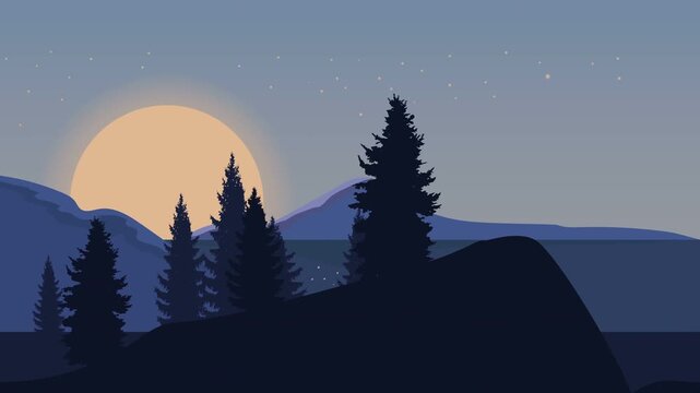 animated cartoon background. looped animation