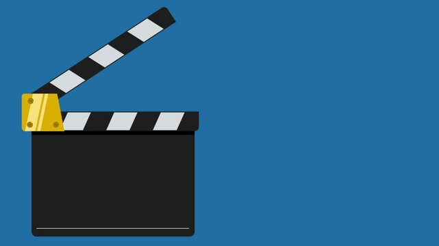 cinema clapper animation. clapper board.cinematogr