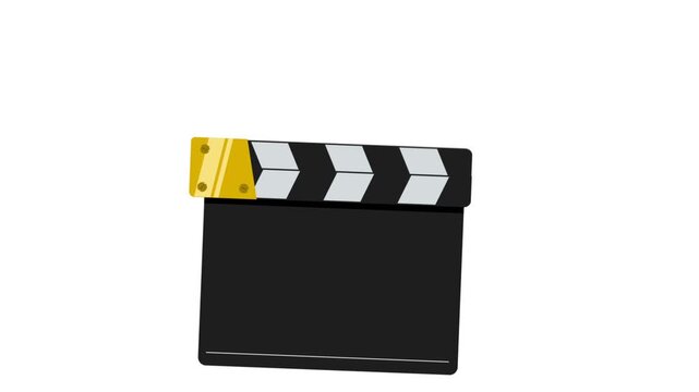 cinema clapper animation. clapper board.cinematogr