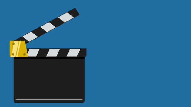 cinema clapper animation. clapper board.cinematogr