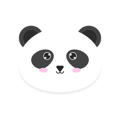 Adorable Cute Animal Panda Face - A Whimsical and Charming Illustration for Children and Animal Lovers