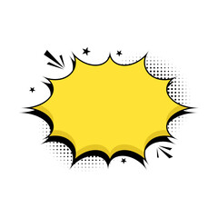 Comic-Style Blank Speech Bubble A Template for Messages, Thoughts, and Quotes, Ideal for Graphic Design