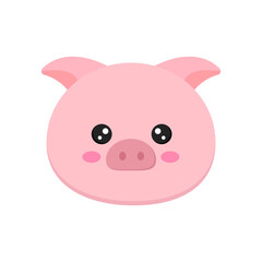 Adorable Pink Pig Animal A Cute and Charming Illustration for Children's Designs