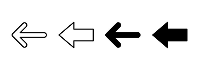 Arrow icon vector. Arrow sign and symbol for web design.