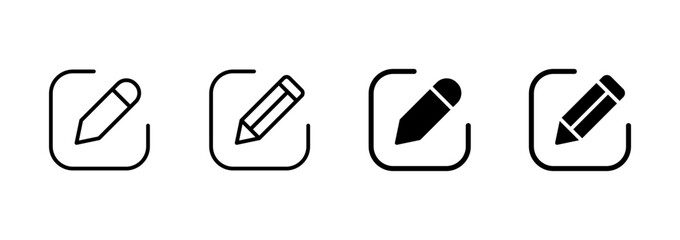 Edit icon vector. edit document sign and symbol. edit text icon. pencil. sign up