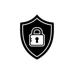 Security Shield with Lock Icon