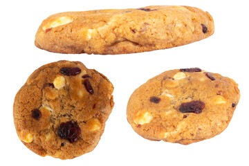 Cookies on White Background Minimalist Food Photostock