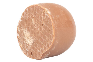 Chocolate Balls on White Background Minimalist Food Photostock