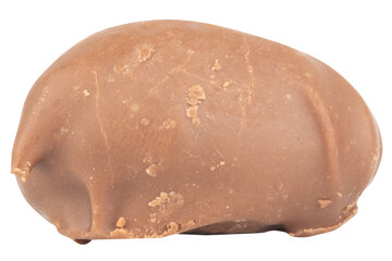 Chocolate Balls on White Background Minimalist Food Photostock