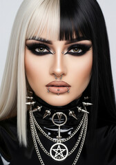 Modern gothic female portrait