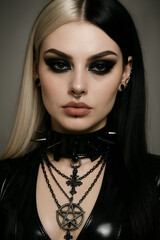 Modern gothic female portrait