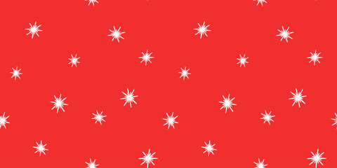 Vector seamless pattern with star, snowflakes for Christmas background, fabric, wallpaper, gift paper, cover and seasonal decoration