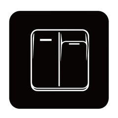 black and white silhouette of a schakelaar vector on a white background