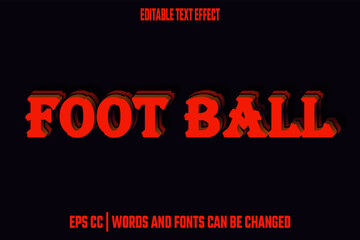 editable football text effect
