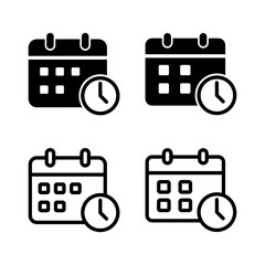 Calendar icon vector illustration. Calender sign and symbol. Schedule icon symbol