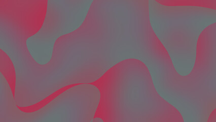 Abstract Fluid Gradient Background with Dynamic Pink and Muted Green Wavy Shapes
