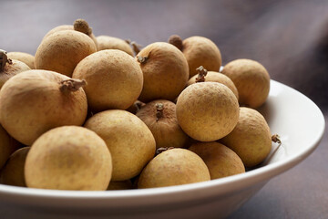 Fresh Longan Tropical Fruit for Healthy Food and Dessert Ingredient
