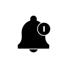 Bell Icon vector for web and mobile app. Notification sign and symbol for web site design