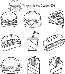 Hamburger Icons & Vector Set