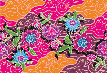 Batik Indonesian: is a technique of wax-resist dyeing applied to whole cloth, or cloth made using this technique originated from Indonesia.