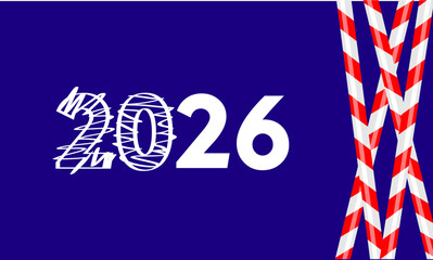 Countdown to 2026: celebrating the future with creative designs and bold colors