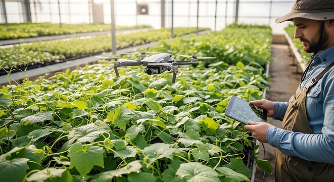 Precision agriculture: Using drone for modern farming in greenhouse inspection