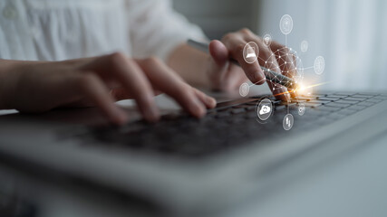 A visual of artificial intelligence network connecting AI, network, and system across a structured digital platform for seamless AI communication Latch