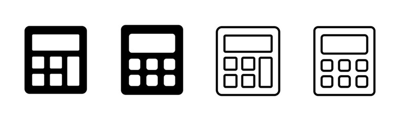 Calculator icon set. Accounting calculator icon. calculator vector