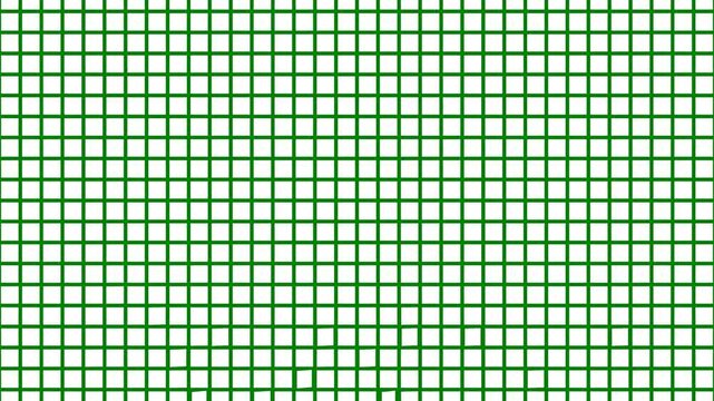 A green background with white border and screen squares striped pattern printable graph paper template grid on it green screen animated chromakey background movement emotion scene gesture