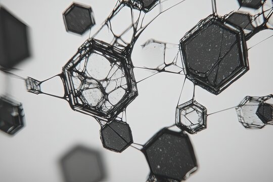 Abstract Snowflake Cluster Pattern