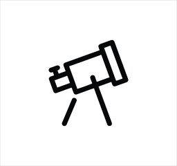 Space & Astronomy set of web icons in line style. Universe icons including satellite, astronaut, rocket, comet, telescope, planet, galaxy, and more. Editable stroke. Vector illustration