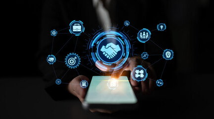 B2B strategy and technology transforming business-to-business operations, optimizing communication, and enhancing market efficiency with digital B2B tools and innovation. Entice