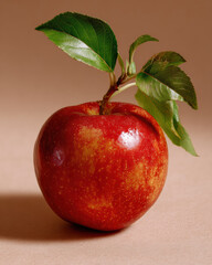 fresh apple on isolated background 