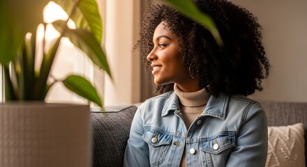 Joyful Young Black Woman Baking in Kitchen