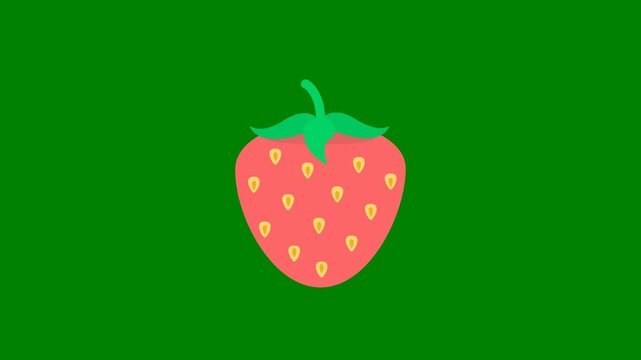 A green background with white border and cherry on it strawberry green screen animated chromakey background backgrounds elements figure expression emotion composition depth design movement